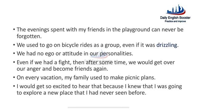 Listen & Practice English - Session 47 | My childhood memories смотреть онлайн