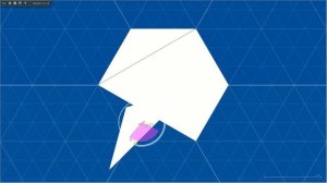 Правильный шестиугольник в ромб двумя прямолинейными разрезами