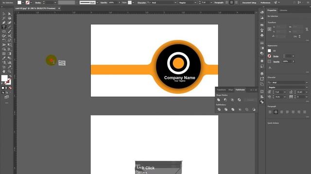 Business Card Design Illustrator Branding for Company смотреть онлайн