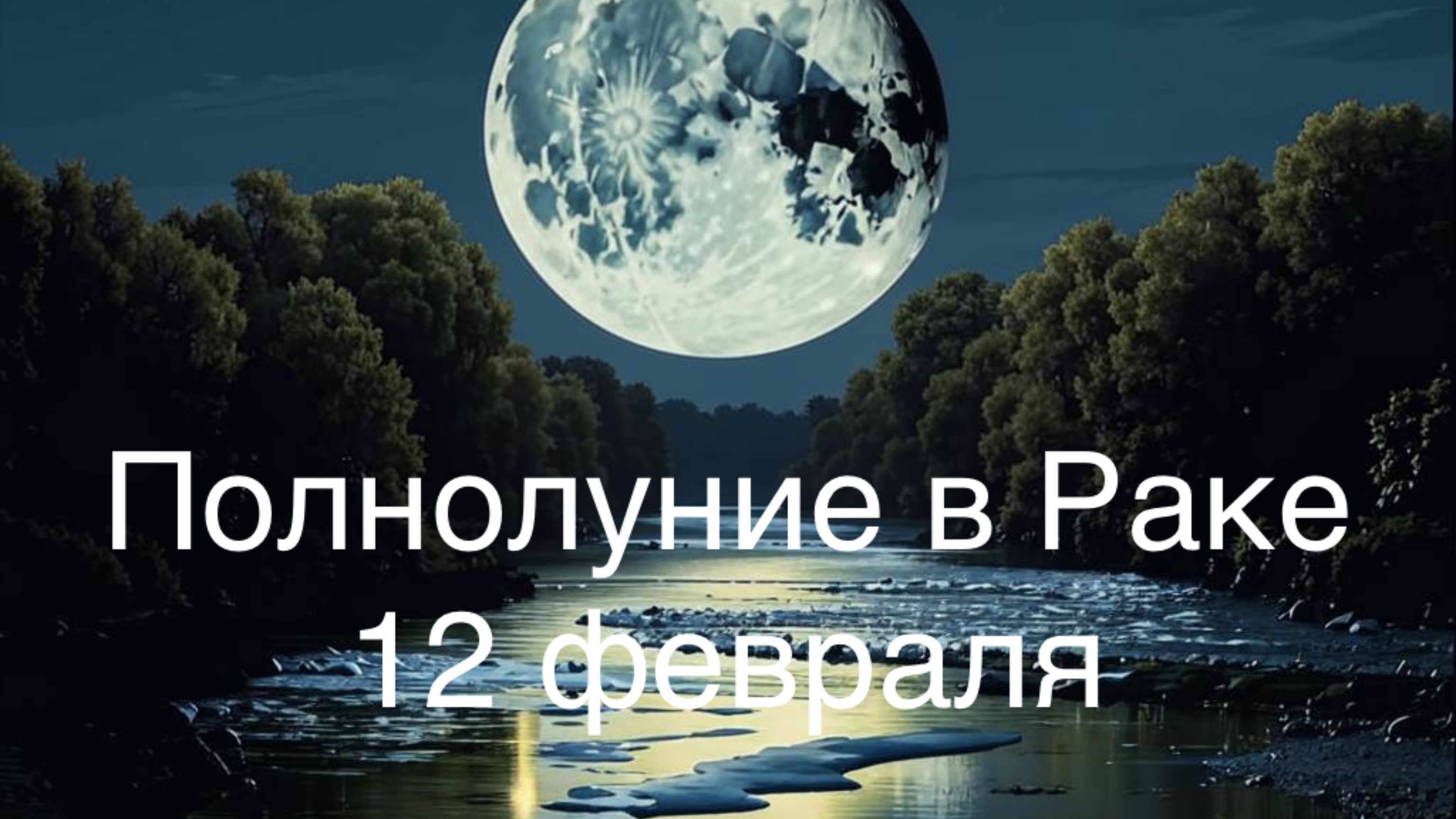 Полнолуние в феврале 2025 года.