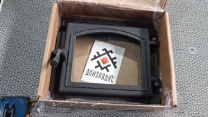 Дверка ВЕЗУВИЙ каминная 260 (Антрацит)