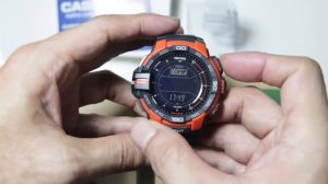 Casio protrek PRG-270-4 with triple sensor demo