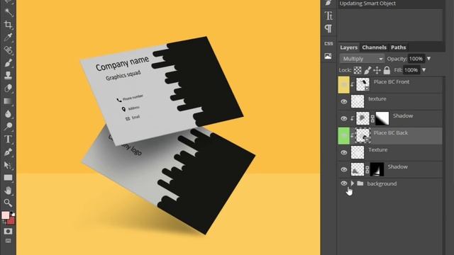 How to put business card in mockup | photopea tutorial смотреть онлайн