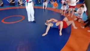 Греплинг, вес 42 кг. Девочки молодцы!