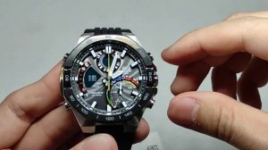 Cara Setting Jam Tangan Casio Edifice ECB-950MP-1A Agar Sinkron Analog Digitalnya