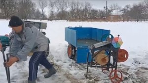 Дровокол своїми руками. Редукторний на коробці передач
