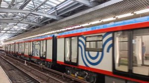 Обкатка электропоезда 81-775.2 "Москва 2024" на станции технопарк.