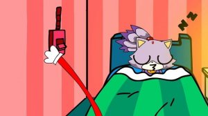 Малышка Соник и его друзья! Уложи котёнка Блейза спать! Sonic The Hedgehog 3 АНИМАЦИЯ