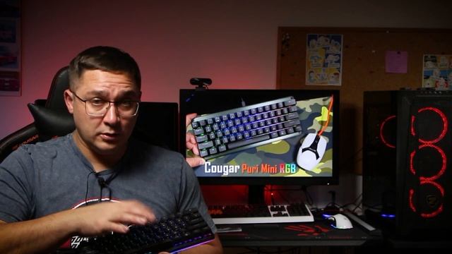 Cougar Puri Mini RGB - міні-клавіатура або 60% від стандарту! Огляд - механічні перемикачі і RGB
