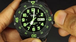 Casio MRW 200H -  How to Set Time and Date