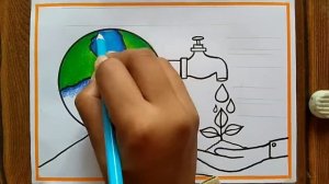 World Environment Day Poster Drawing easy,June 5 | Lifestyle for environment poster drawing