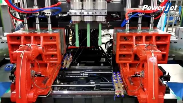Powerjet Double Station Extrusion Blow Molding Machine EB30U #One out of three 500ml bottle