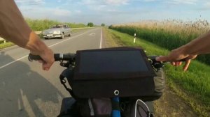 Серия 23. Велопутешествие 2023 "Направление ЮГ".  Дорога Староминская -Каневская. Велодальняк.