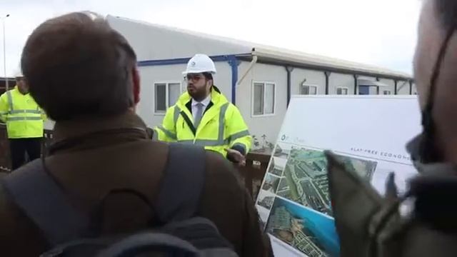 The EU business Mission delegation visiting the AFEZ construction site смотреть онлайн