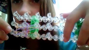 Цветочек из резинок на станке