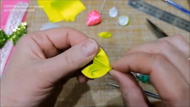 Bows strawberry kanzashi / Летние бантики с подвесками / МК faça você mesmo смотреть онлайн