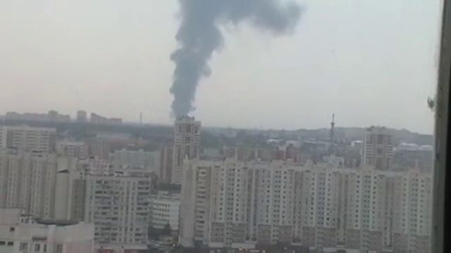 Пожар в подмосковье.