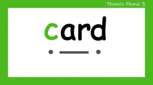 'ar' Words | Phonics Phase 3