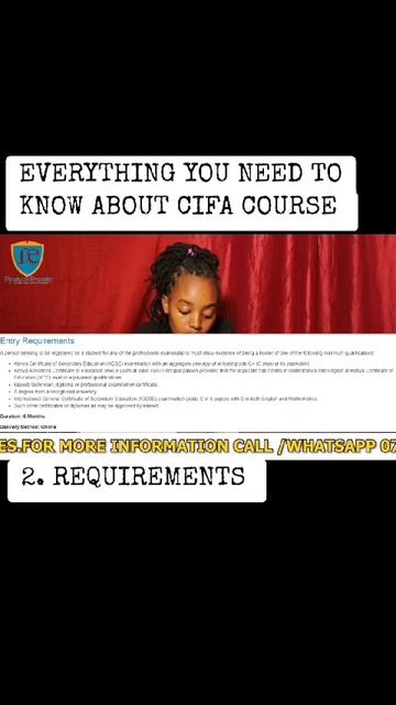 COMMON QUESTIONS ASKED ABOUT CIFA COURSE _REQUIREMENTS смотреть онлайн