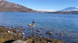 Norway. Fly fishing sea trout. Ловля морской кумжи нахлыстом. Первый опыт. Рыбалка с Корейцем.