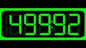 1000 Seconds (16:40 Minutes) Countdown (Digital Stopwatch Version , Remix BBC Countdown , 50FPS)