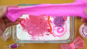 Смешиваем слайм с тенями для век и лаком! Увлекательное видео про слаймы !