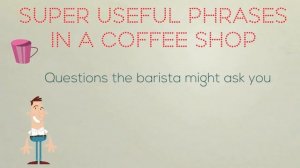 How to order a coffee in Starbucks | English lesson