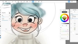 Autodesk Sketchbook Pro Timelapse : Creating Women in space