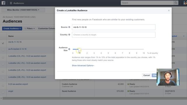 Facebook Pay Per Click Marketing - How To Create A Lookalike Audience In The Ads Manager смотреть онлайн