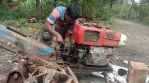 Power tiller Dongfeng S195N Diesel Engine piston uninstall | பவர் டில்லர்