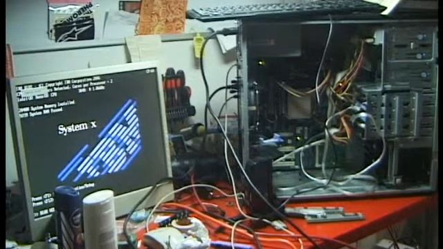 Trickling with jumpers to start a Xserver that did not want to boot