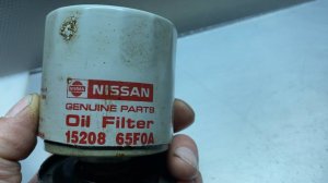 Масляный фильтр Nissan 15208 65F0A Genuine Parts