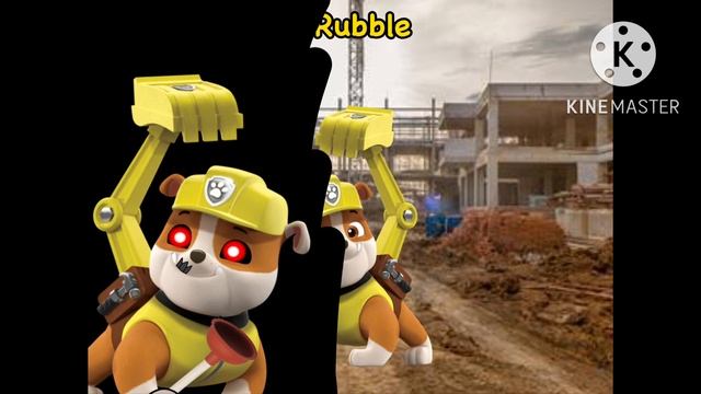 Paw Patrol The Pup Bloodshed Motion Poster: Rubble