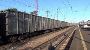 ВЛ 80тк с грузовым поездом