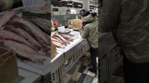 Обзор рыбного ряда Центрального рынка г.Ростова-на-Дону. 24 декабря 2023г, 15:00.