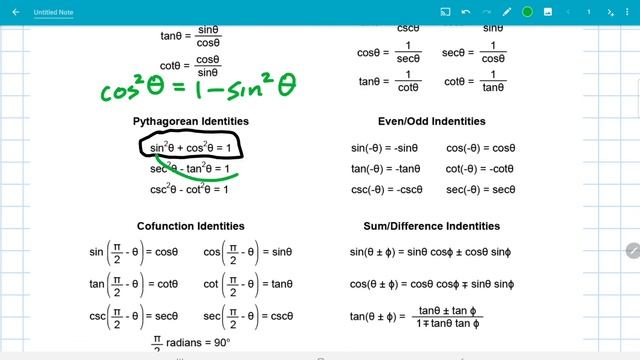 Trigonometric identity example proof - sec, sin, and cos смотреть онлайн