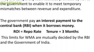 Ways and Means Advances। What is WMA। WMA-Mechanism of RBI, #wma, #current_issue, #economy,