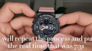 How to set the time on the G-SHOCK GMA-S140
