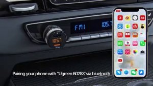 Bluetooth FM трансмиттер модулятор автомобильный Ugreen