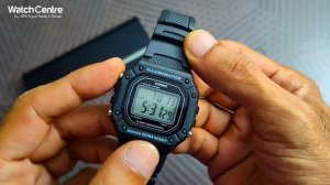 W-218H-1A  Black Casio Digital Watch Time Settings Weight Dial & Unboxing Video