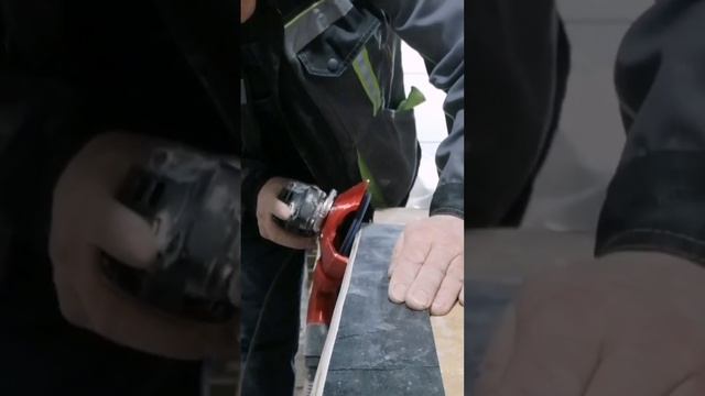 Полирую скругленный край керамогранитной плитки
