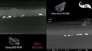 Sytong XS03-35LRF THERMAL MONOCULAR and PULSAR AXION 2 XQ35LRF COMPAIRING