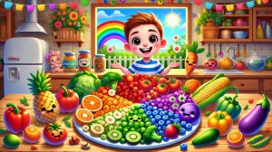 Радуга на тарелке (Детский поп, энергичный бит)