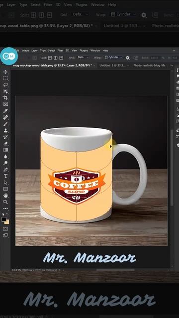 Stop, Drop & Photoshop: Top Product Photo on Cup Tips Creative #shorts #photoshop #tips