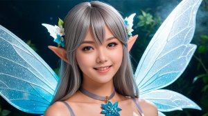 0078 Маленькая фея под луной.🧚🏻♀️ 月の下の小さな妖精 🧚🏻♀️