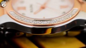 Đồng hồ Bulova #6 | Review đồng hồ Bulova 98R272 mặt trắng size 28mm đính kim cương sang trọng