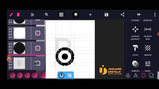 Pixellab Tutorial: B Logo Design