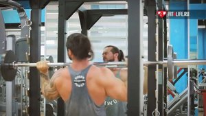 ЖИМ ШТАНГИ ИЗ ЗА ГОЛОВЫ PRESS barbell from behind his head