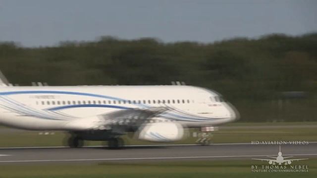 ᴴᴰ ✈ First Sukhoi SUPERJET in Hamburg - Gazpromavia