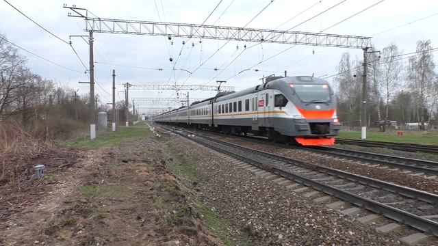 Электропоезд ЭП2Д-0100 ЦППК станция Тучково смотреть онлайн